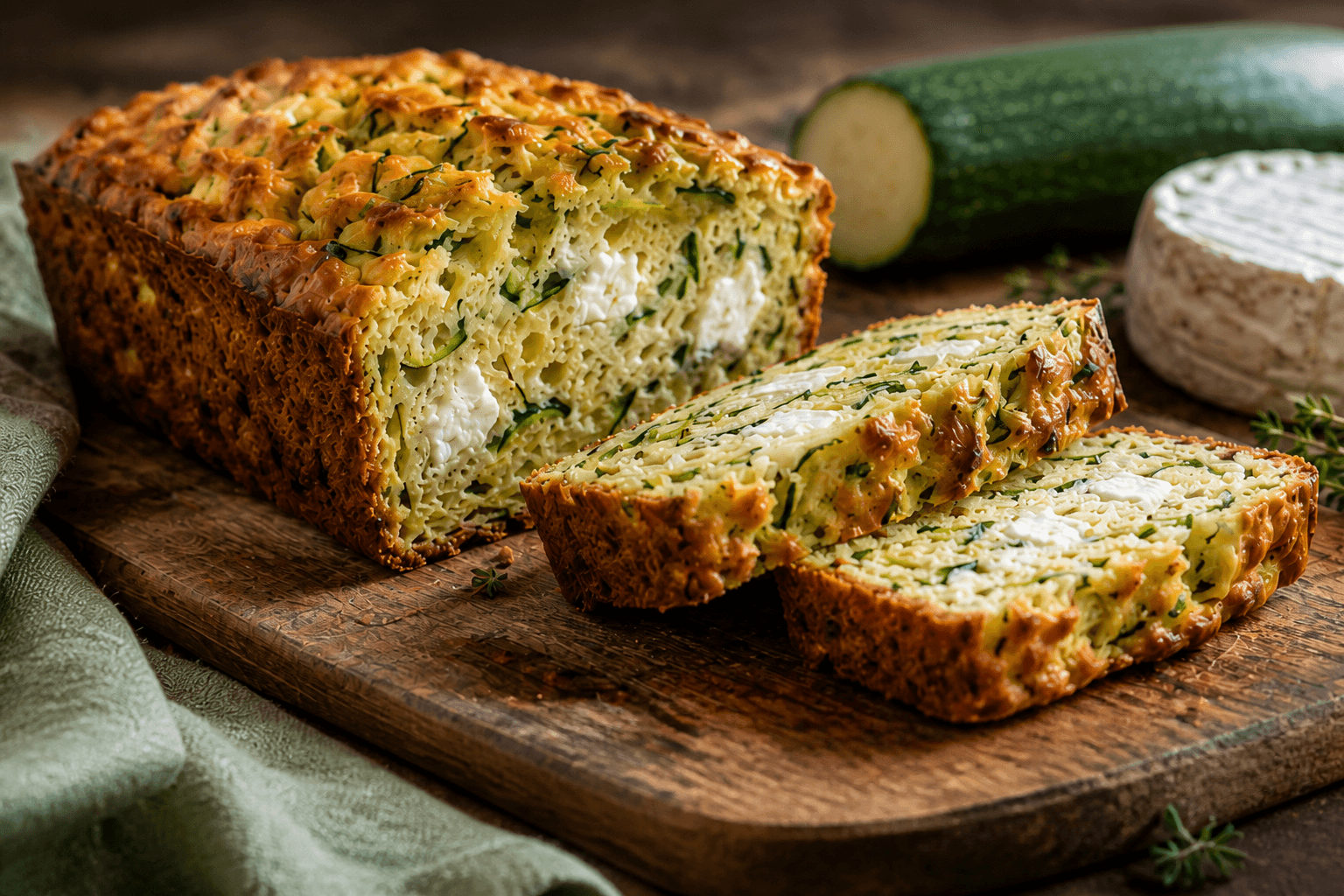 Cake courgette & chèvre